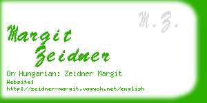 margit zeidner business card